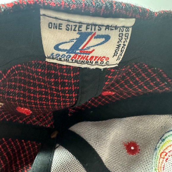 VINTAGE ERNIE IRVAN 36 SKITTLES 1990's HAT CAP Hook & Loop Wool Blend - Picture 6 of 7